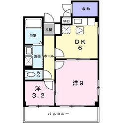 メゾンピュアの物件間取画像